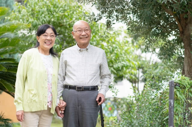 高齢者に優しい庭